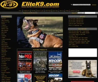 Elitek9.com(Police K9 Equipment) Screenshot