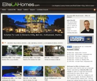 Elitelahomes.com(Beverly Hills real estate) Screenshot