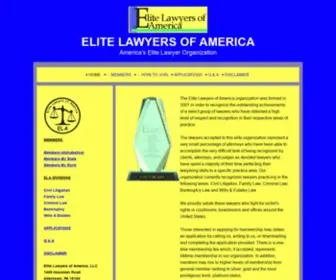 Elitelawyersofamerica.com(Elite Lawyers of America) Screenshot