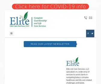 Elitelcs.com(Elite Life Care Services) Screenshot