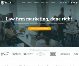 Elitelegalmarketing.com(Law Firm Marketing) Screenshot