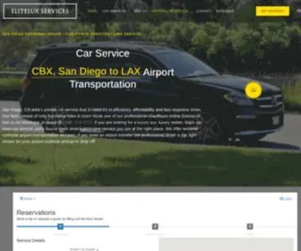 Eliteluxservice.com(CBX car service throughout San Diego) Screenshot