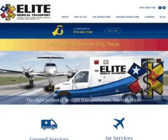 Elitemedical.org(Elite Medical Transport) Screenshot