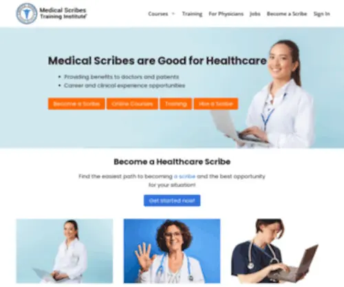 Elitemedicalscribes.com(Learn what) Screenshot