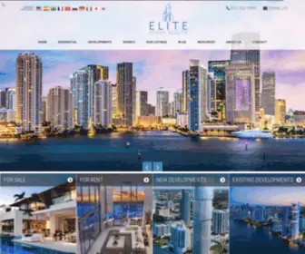 Elitemiamirealty.com(Elite Miami Realty) Screenshot