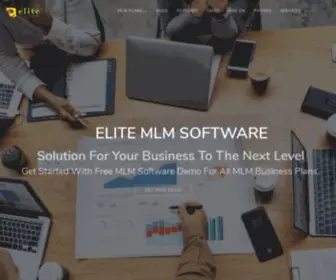 Elitemlmsoftware.com(Network Marketing Software Company) Screenshot