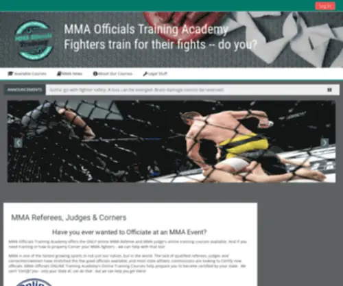 Elitemmareferees.com(To the ONLY MMA Referee Workshop Online) Screenshot