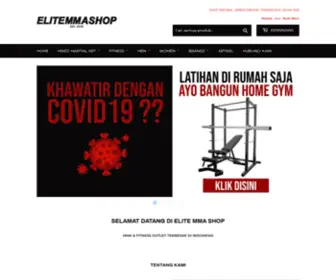 Elitemmashop.com(ELITE MMA SHOP) Screenshot