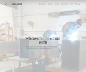 Elitemobileunits.com(Mobile units for cryptocurrency mining with hosting services) Screenshot