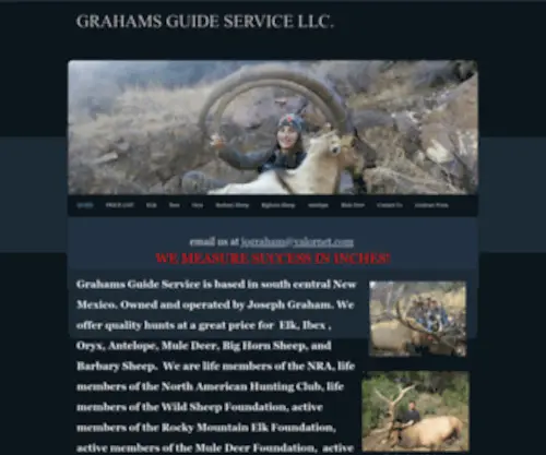 Eliteoutfitters.com(GRAHAMS GUIDE SERVICE LLC) Screenshot