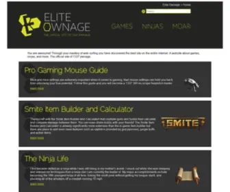 Eliteownage.com(The Official Site of 1337 Pwnage) Screenshot