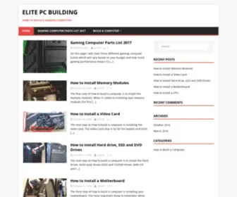 Elitepcbuilding.com(How to Build a Gaming Computer) Screenshot