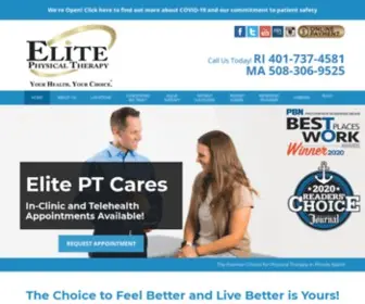 Elitephysicaltherapy.com(Elite Physical Therapy) Screenshot