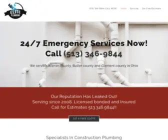 Eliteplumbingohio.com(Elite Plumbing) Screenshot