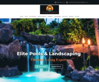 Elitepoolsandlandscaping.com(Elite Pools and Landscaping) Screenshot