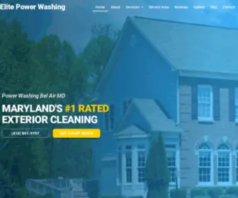 Elitepowerwashingmd.com(Elite Power Washing) Screenshot