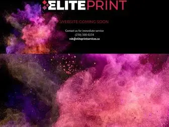 Eliteprintservices.ca(Elite Print Services Ltd) Screenshot