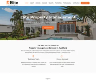 Eliteproperty.co.nz(Elite Property Management) Screenshot