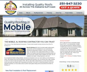 Eliteproroofing.com(Mobile Roofing Contractor (Elite Pro Roofing) Roofer) Screenshot