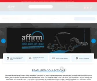 Eliteracefab.com(High Performance Car Parts &amp; Accessories) Screenshot