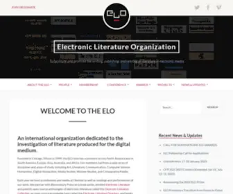 Eliterature.org(To facilitate and promote the writing) Screenshot