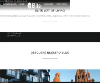 Eliteresidences.mx(ELITE RESIDENCES) Screenshot