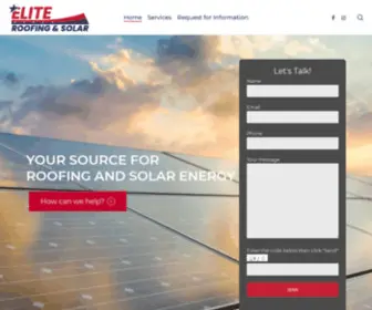 Eliteroofing-Solar.com(Elite Roofing & Solar) Screenshot