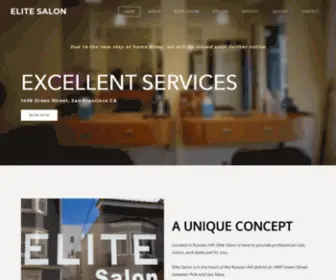 Elitesalonsf.com(Elite Salon) Screenshot