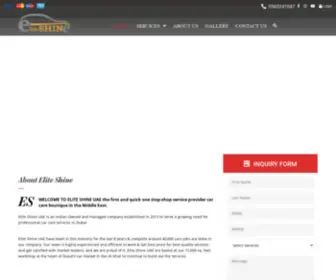 Eliteshineuae.com(WordPress) Screenshot