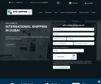 Eliteshippingdubai.com(Elite Shipping LLC) Screenshot