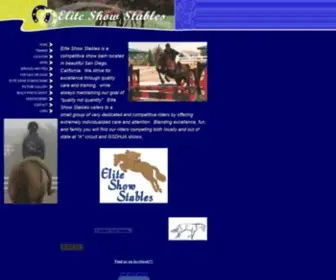 Eliteshowstables.com(Show stables) Screenshot