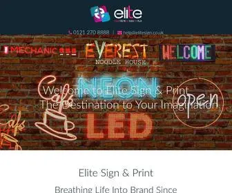 Elitesign.co.uk(Elite Sign Makers Birmingham) Screenshot