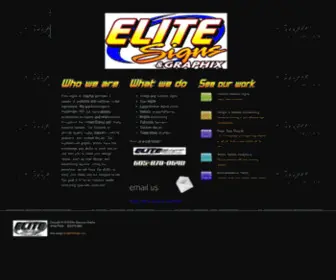 Elitesignsandgraphix.com(Elite Signs and Graphix) Screenshot