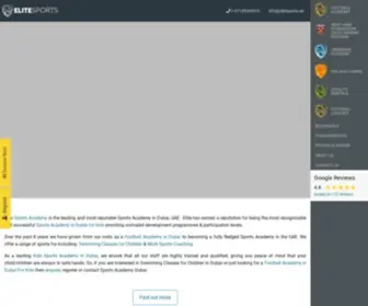 Elitesports.ae(Sports Academy Dubai & Abu Dhabi) Screenshot