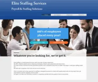 Elitestaffingservices.com(Elite) Screenshot