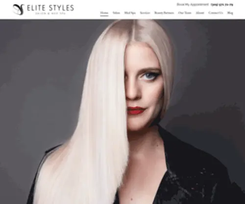 Elitestyles.com(Elite Styles Salon & Med Spa in Miami) Screenshot