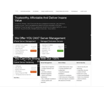 Elitetechnosolutions.com(CPanel Server Management Services) Screenshot