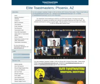 Elitetoastmastersphx.com(Elitetoastmastersphx) Screenshot