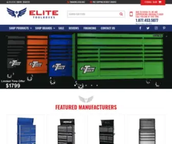 Elitetoolboxes.com(Your Professional Tool Box Superstore) Screenshot
