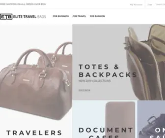 Elitetravelbags.com(Men and Women's Professional Bags) Screenshot