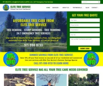 Elitetreeservicepdx.com(Local Tree Removal & Trimming Service Company Portland OR) Screenshot