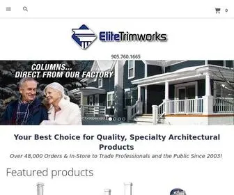 Elitetrimworks.com(Architectural Columns) Screenshot