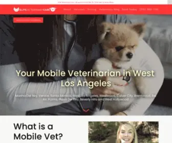 Eliteveterinarycare.com(Elite Veterinary Care) Screenshot