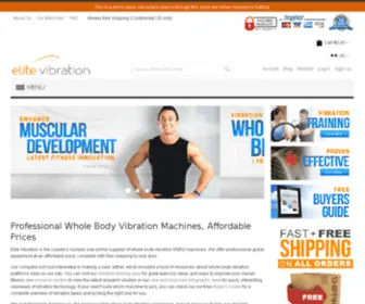 Elitevibration.com(Elite Affordable Whole Body Vibration Machines) Screenshot