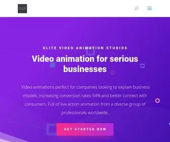 Elitevideoanimationstudios.com(Home Page) Screenshot