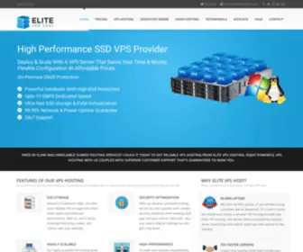 ElitevPshost.com(Managed VPS Hosting With cPanel) Screenshot