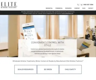 Elitewf.com(Canada's leading manufacturer of custom window coverings. Select) Screenshot