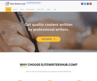 Elitewritershub.com(Content &amp; Article Writing Service) Screenshot