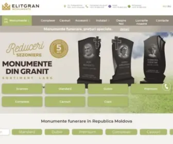 Elitgran.md(Monumente funerare din granit preturi Chisinau) Screenshot