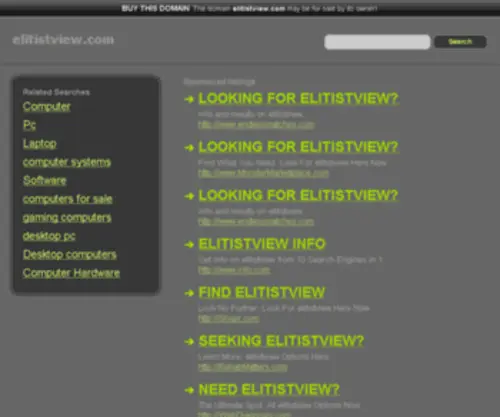 Elitistview.com(De beste bron van informatie over elitistview) Screenshot